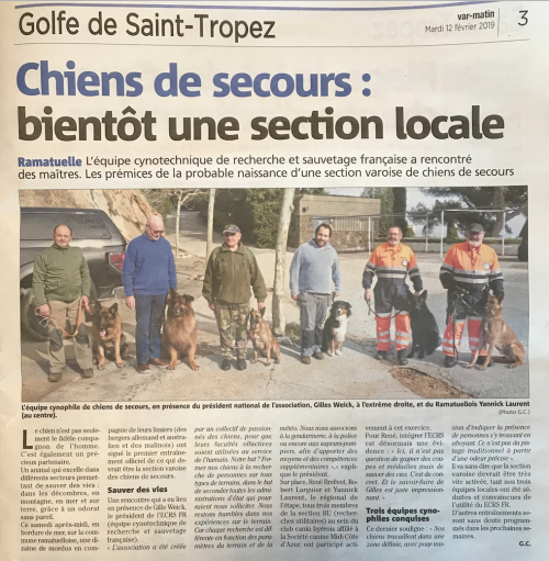 article presse var matin 120219