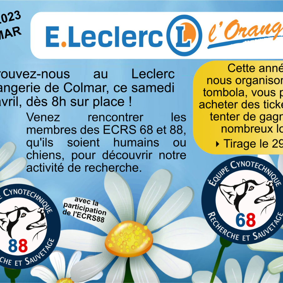 Affiche Leclerc 2023